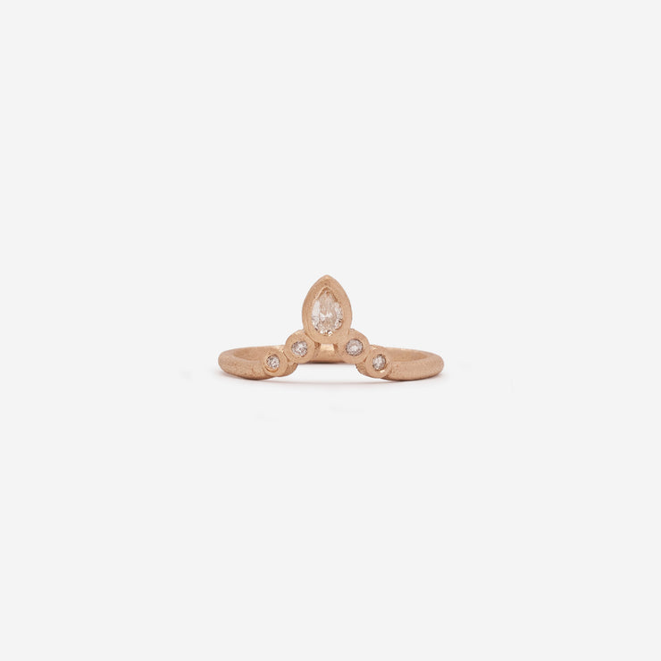 Diamond Top of the World Ring in Gold Vermeil